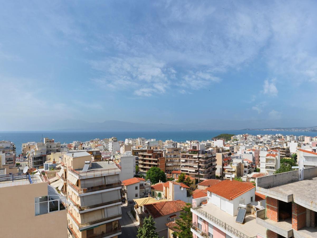 Modern Penthouse Overlooking Halkis Chalkís Kültér fotó